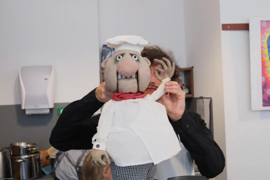 Gemüsetheater (für Slow-Food-Genussmarkt im OKH Vöcklabruck)